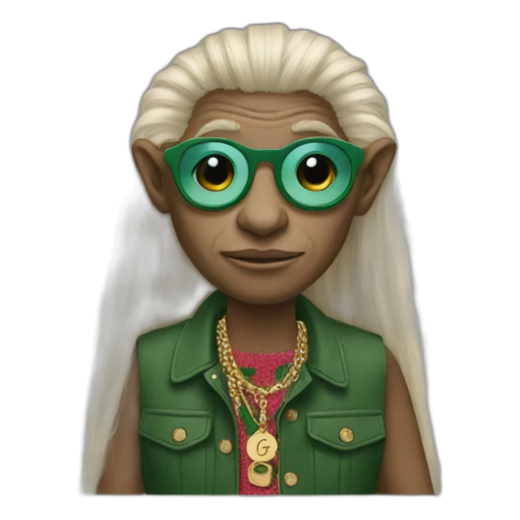 troll dressed in gucci sticker