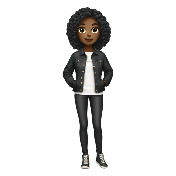 fashion girl sticker