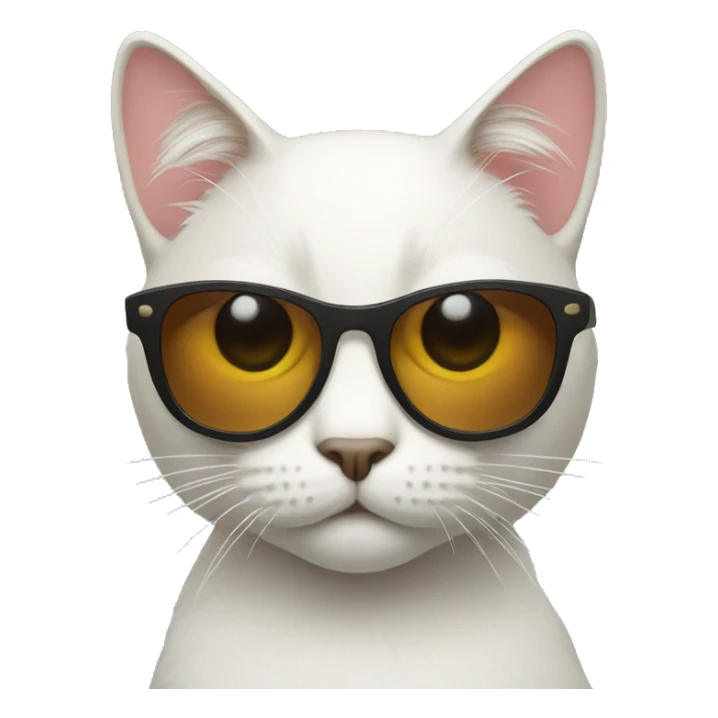 Cat with sunglasses sticker