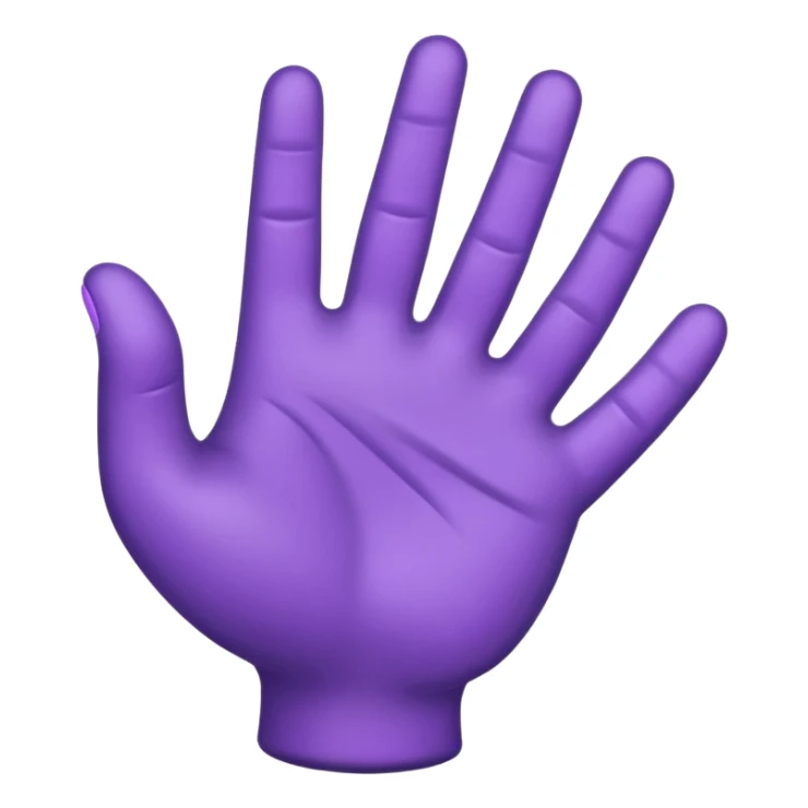 purple hand game sticker