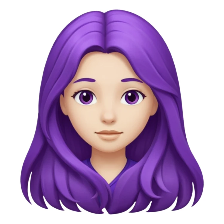 Purple girl sticker
