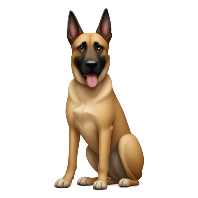Walking Belgian malinois and Anatolian shepherd sticker