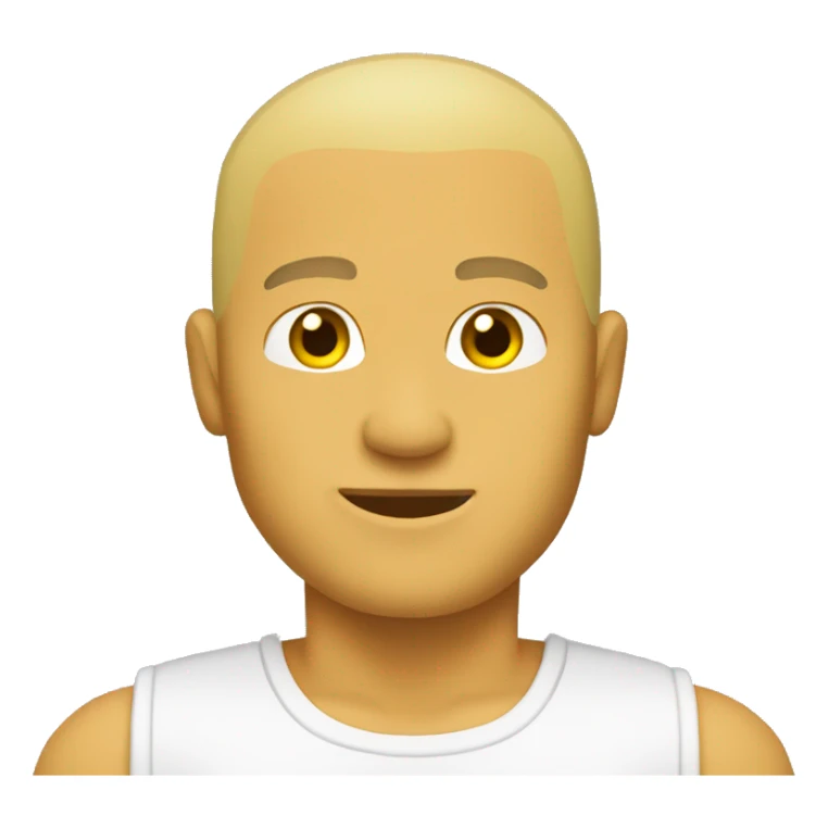 guy shoulder press viewed from back. yellow skin tone, no hair sticker