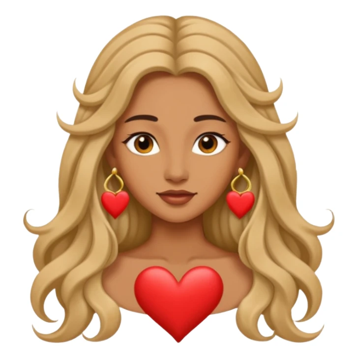 put love shaped earrings to the love goddest sticker