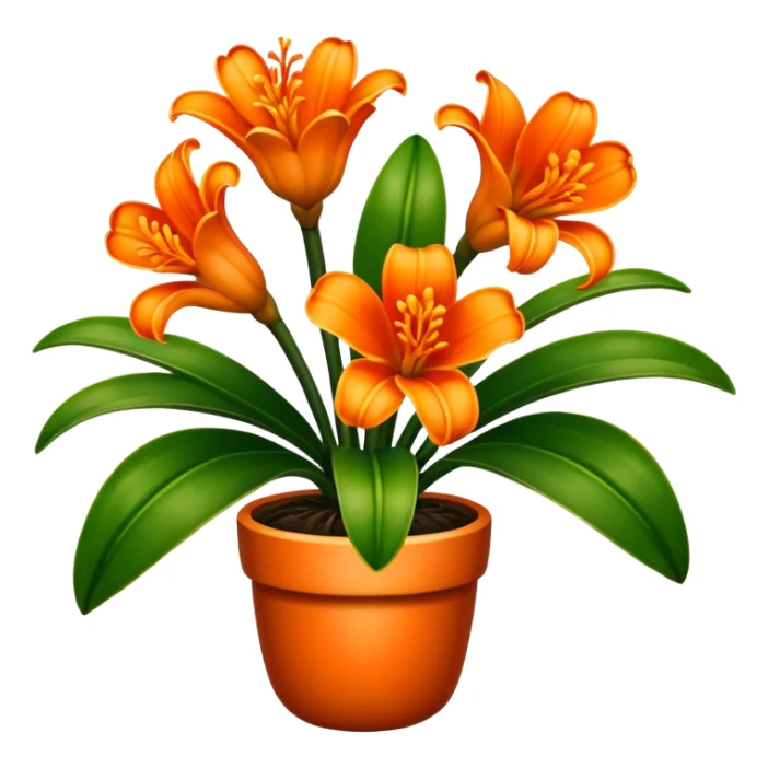 Clivia plant sticker