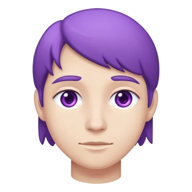 Purple people sticker