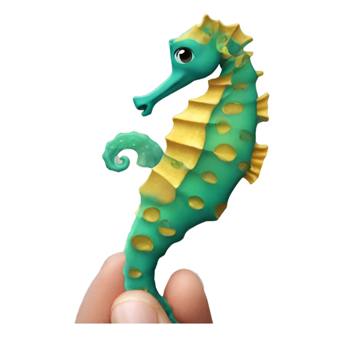 Seahorse in miami sticker