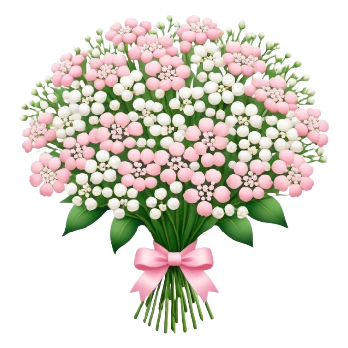 Baby breath bouquet  sticker
