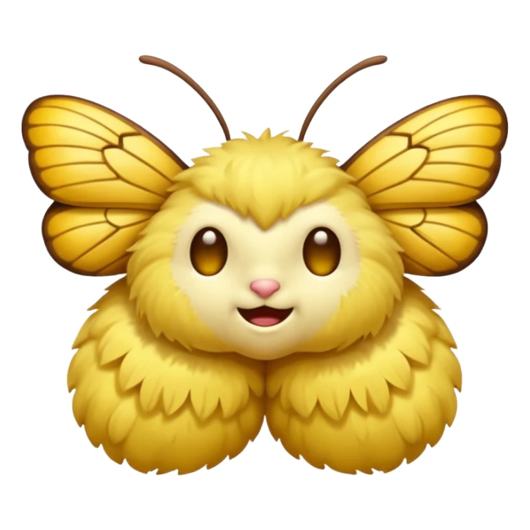 Emoji with moth open eyes closed tight  sticker