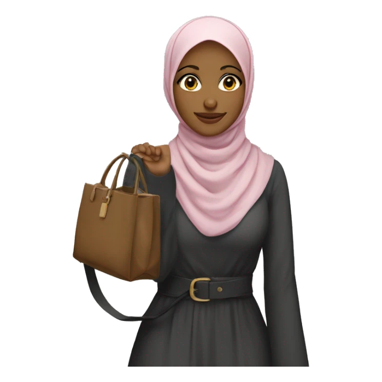 Hijabi girl wir a polene bag sticker