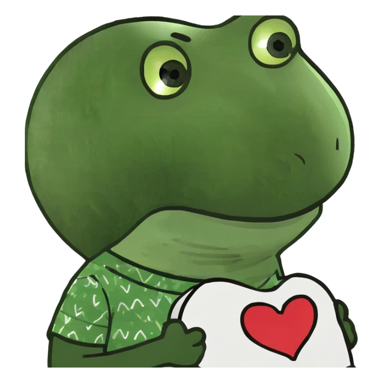 Love heart with Calvin in middle sticker