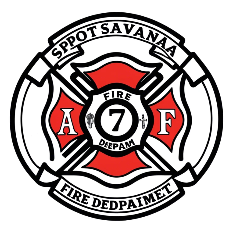 spotsylvania company 7 fire department logo sticker