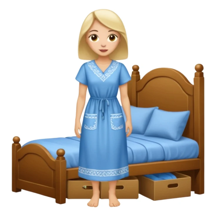 ligth woman housewife clothes full body  sticker