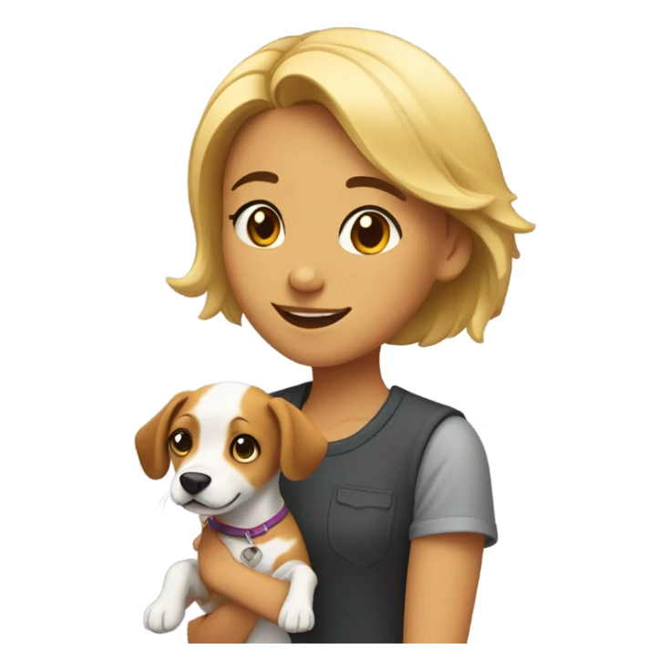 Lesbian girl with dog sticker