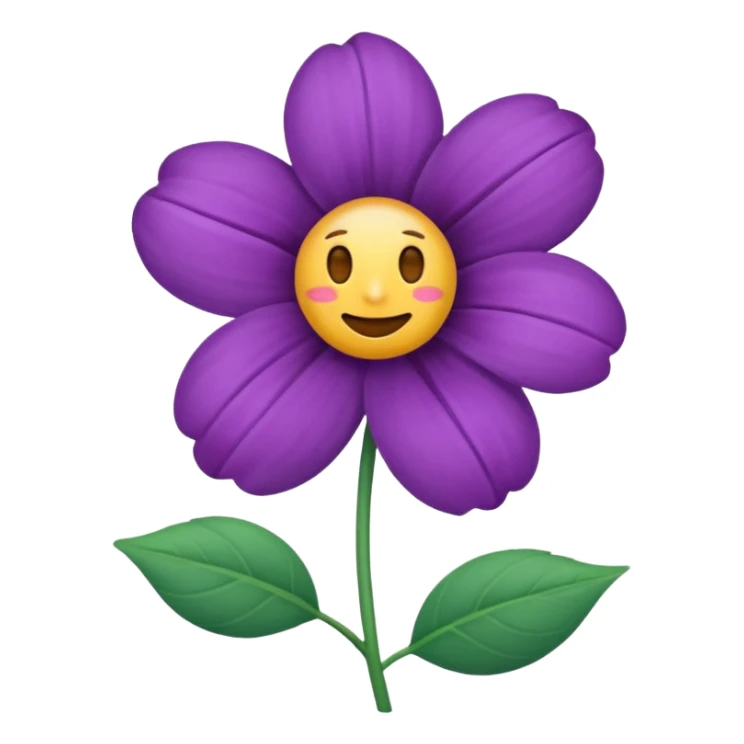 um emoji de cardo a flor sticker