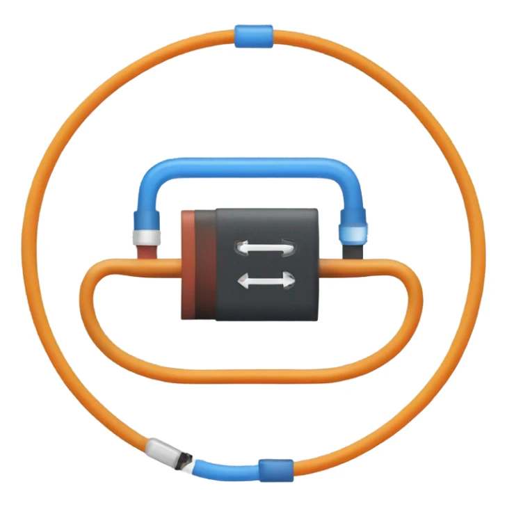 law of ohm: ring of( cable positive battery  resistor cable negative battery) sticker