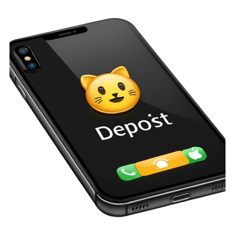 an iphone where a notification pops up that reads: "£50 deposit paid" sticker