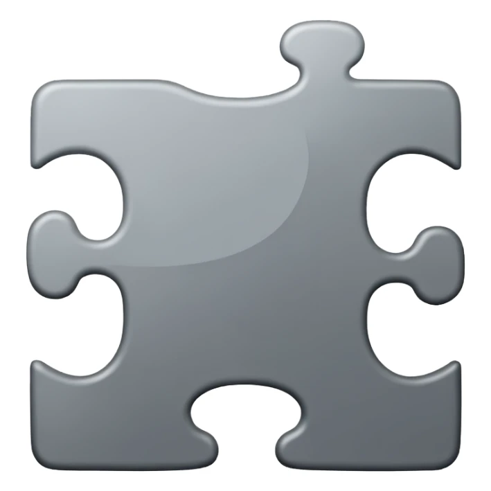 Create an emoji that represents both a jigsaw and indecision sticker