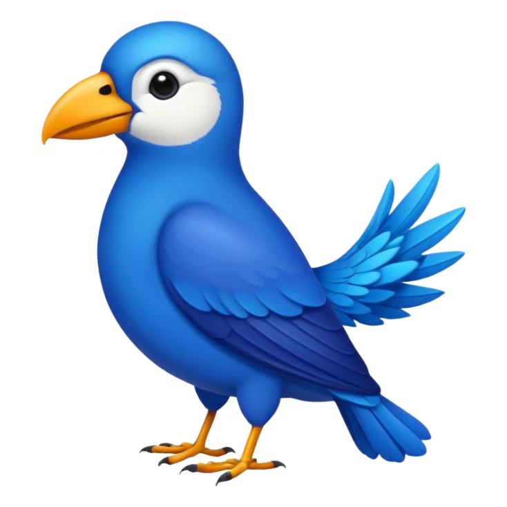 blue bird from Brazil, rio sticker