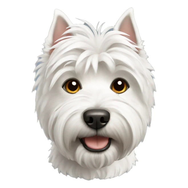 West highland Terrier dog emoji sticker