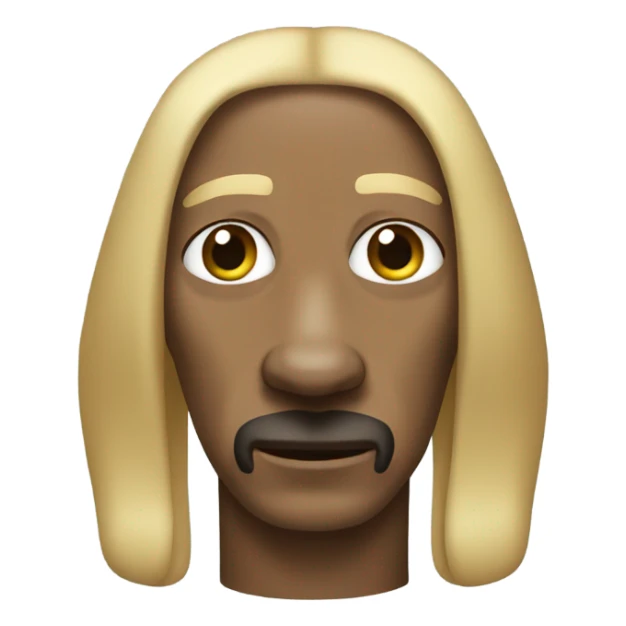 snoop dog with blonde hair  sticker