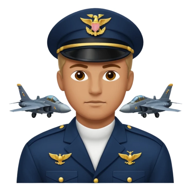 a big powerful fighter of the navy sticker