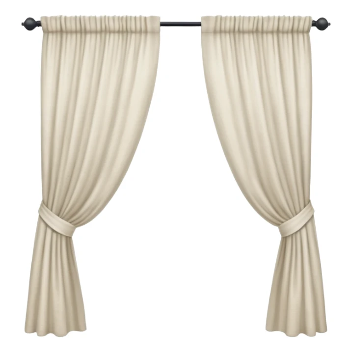 a full view of Curtain sticker