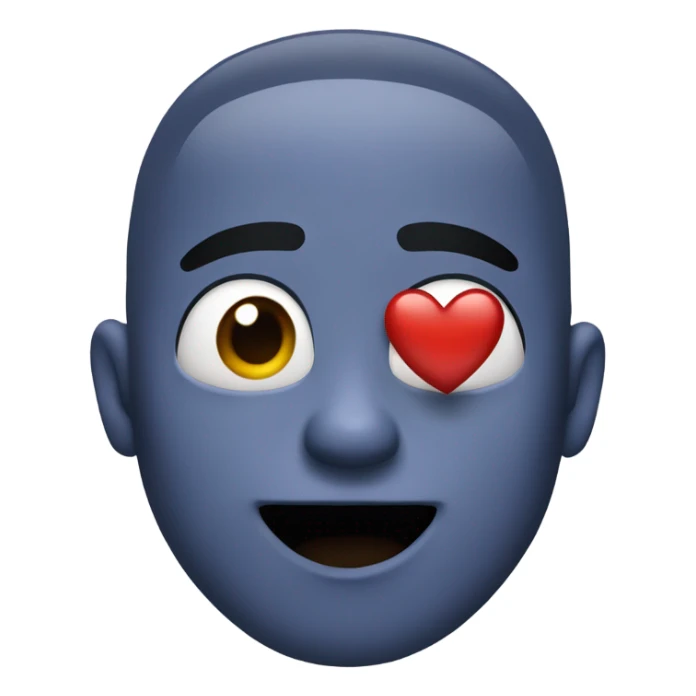 Guy blowing kiss with heart eyes sticker