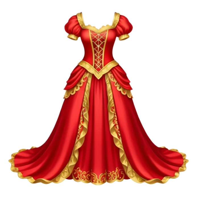 Fairy Tale Costume including red and other colors sticker
