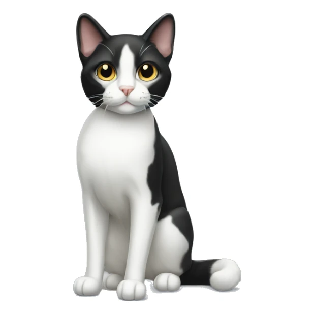 Tuxedo Cat Breed Full Body sticker