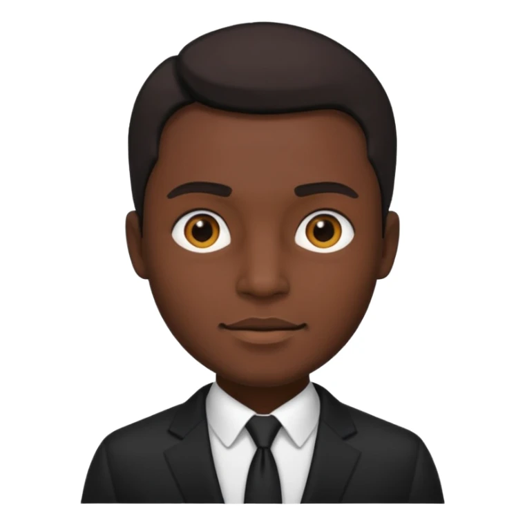 Style man in black suit sticker