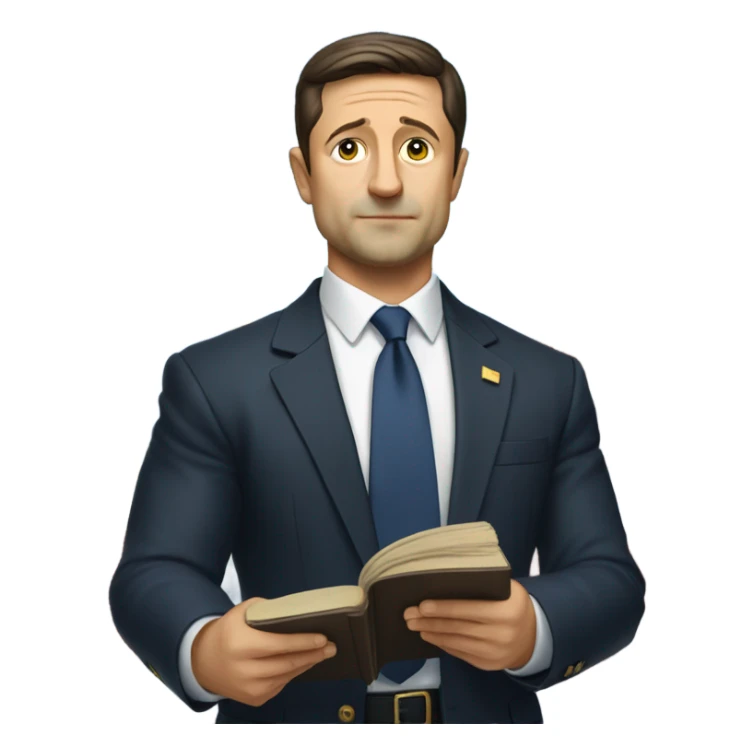 the president zelenskiy takes the presidential oath sticker