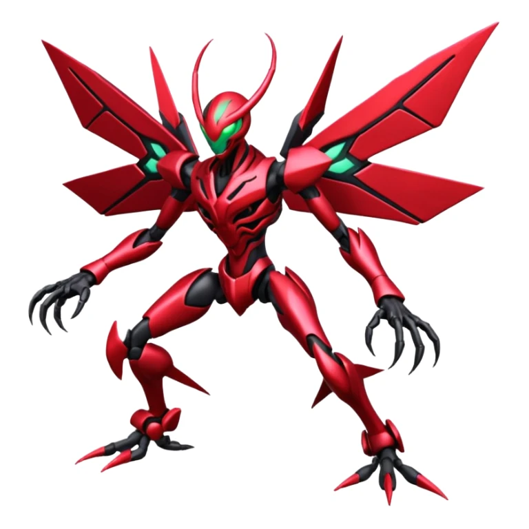 Venom-Cyberbug-Genesect-Vikavolt-Darkrai-Scizor-fusion, full body sticker