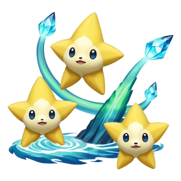 Elemental Aurorus-Jirachi-Auroras-Pokémon-Fakémon-creature sticker