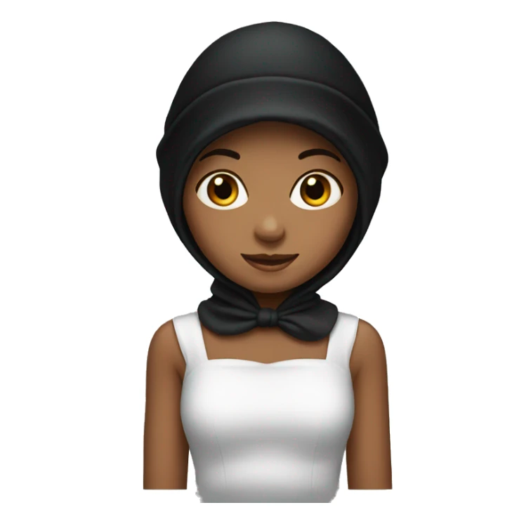 Girl with black bonnet  sticker