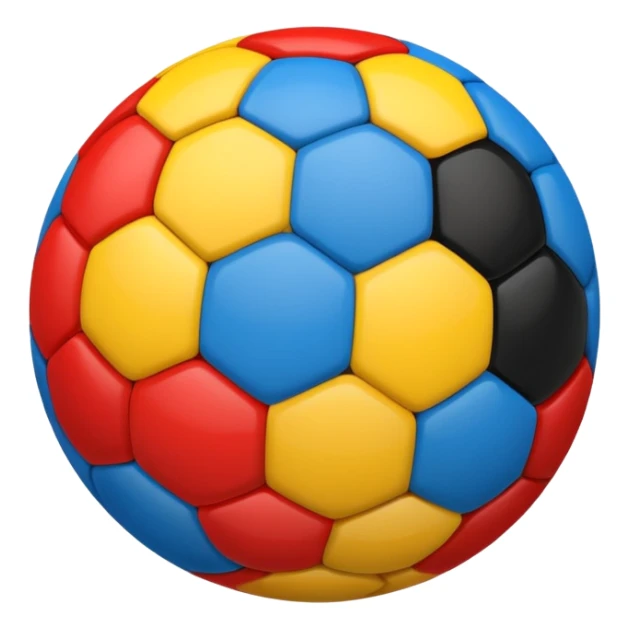 una palla gialorossa neroazzurra sticker