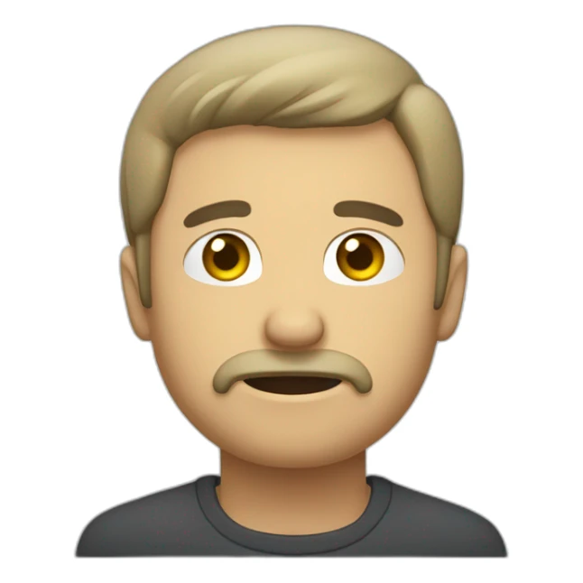 Homme qui pleure en pensant à la mort sticker