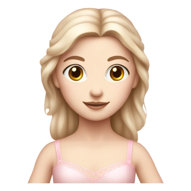 soft pink ballerina with fair skin  sticker