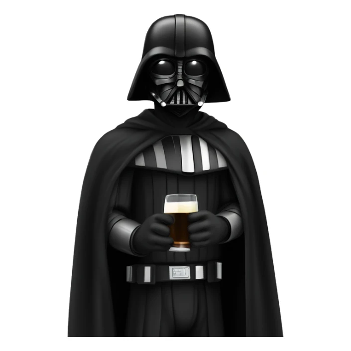 Dark Vador drikinng waater sticker