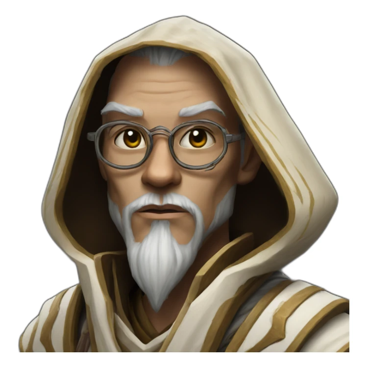 hyperrealist jedi in world of warcraft sticker