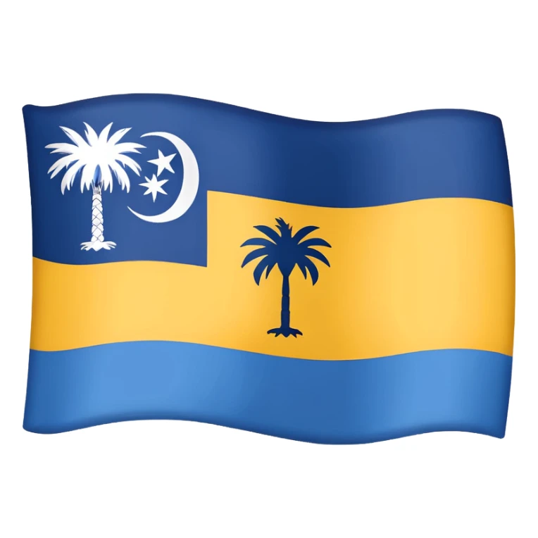 Outline of South Carolina with flag  sticker