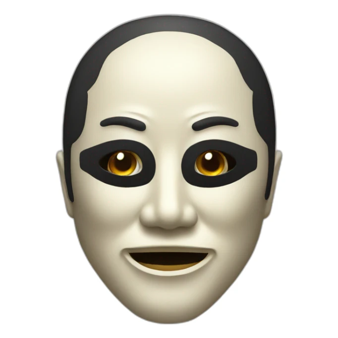 Japanese mask sticker