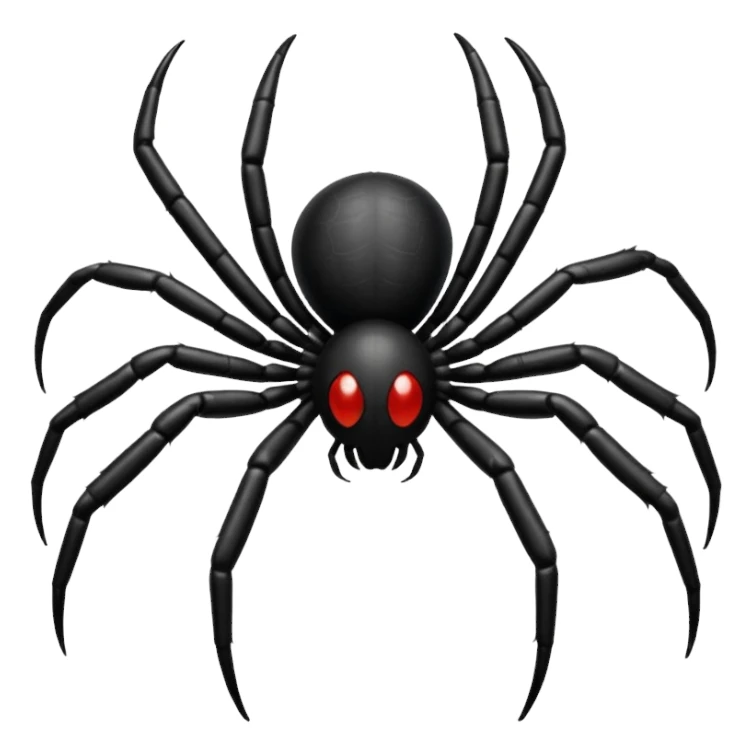 Black coloured spider emoji,so that I could copy and paste on my bio sticker