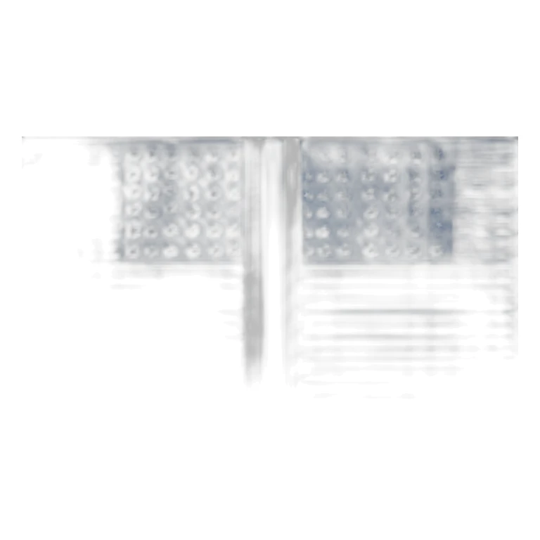 Flag with the equal size of horizontal stripes: white, blue & white sticker