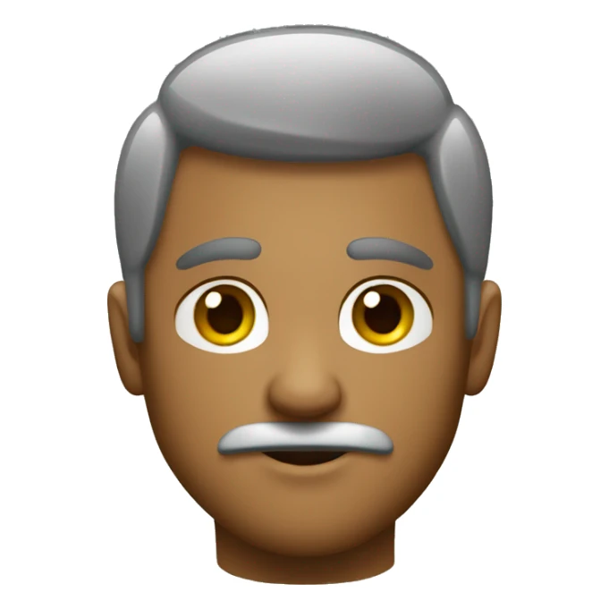 moreno con pelo negro piel clara sin bigote con ojos verdes sticker