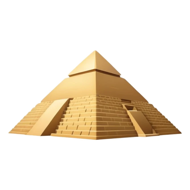 Extremely minimalist pyramid of Giza with simplest shape sticker