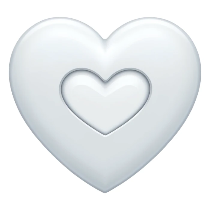 Add a H letter in white heart center sticker