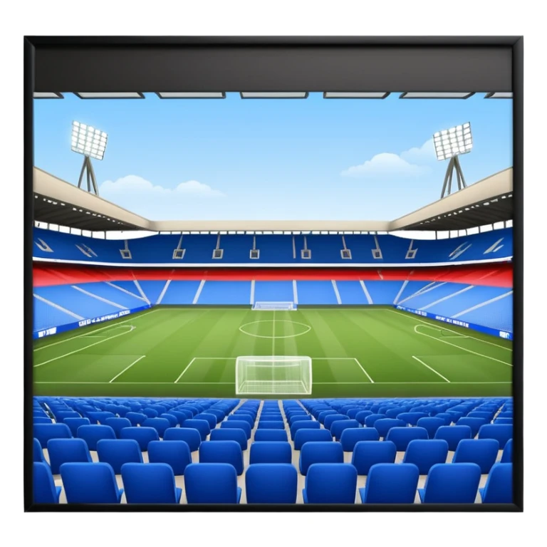 fc basel soccer stadium with blue seats sticker