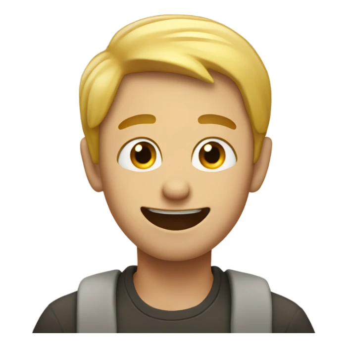 Guy saying yeesh while waving hand in front of neck  sticker