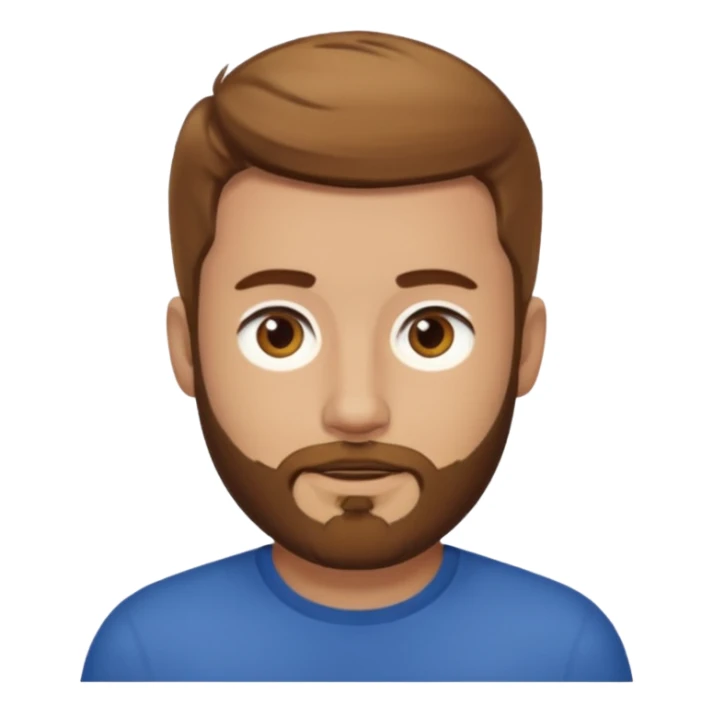 Ben Phillips, YouTuber (b.1992) with light brown hair and short beard sticker